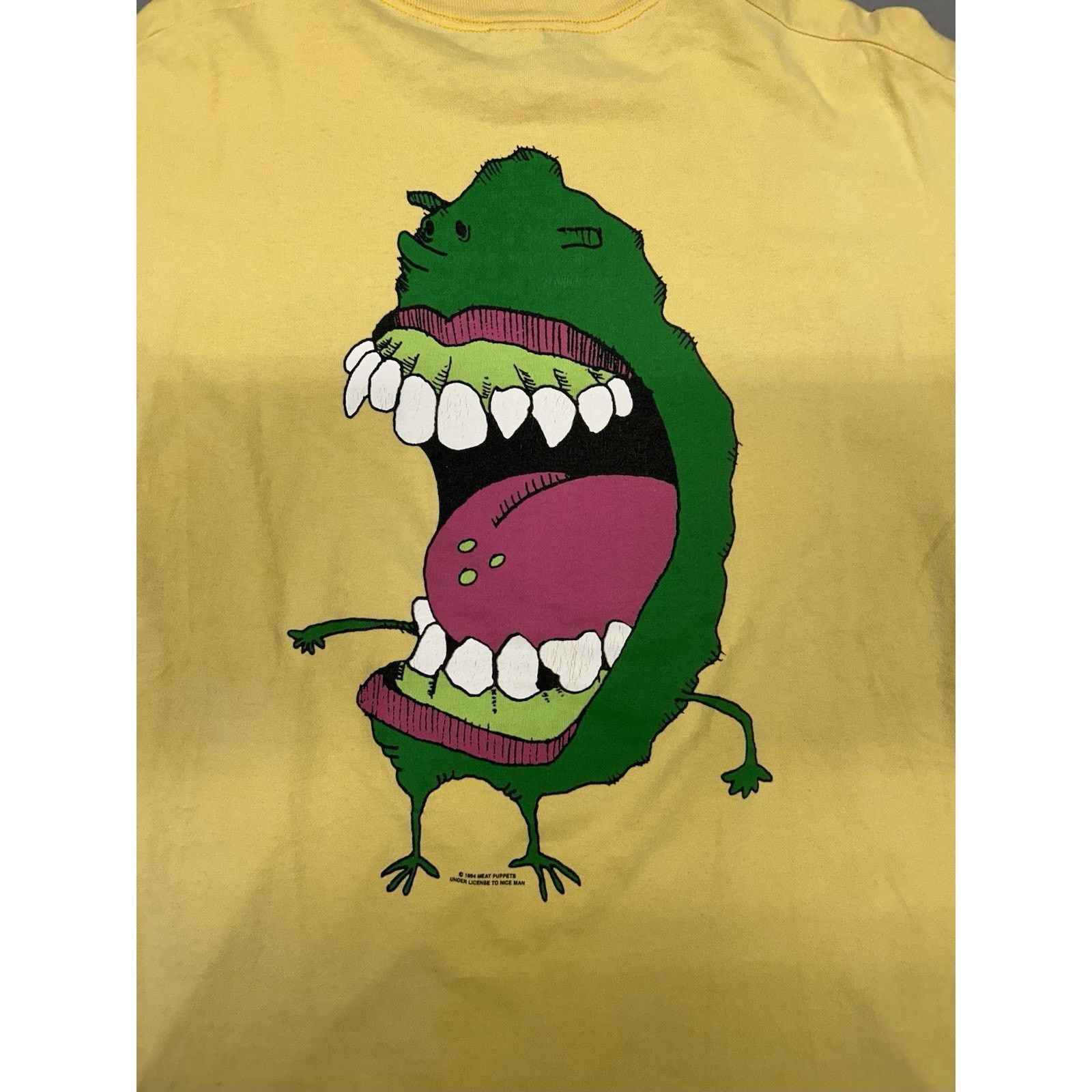 Fruit Of The Loom VTG 90s Meat Puppets “Too High Too Die” T-shirt Size US XL / EU 56 / 4 - 2 Thumbnail