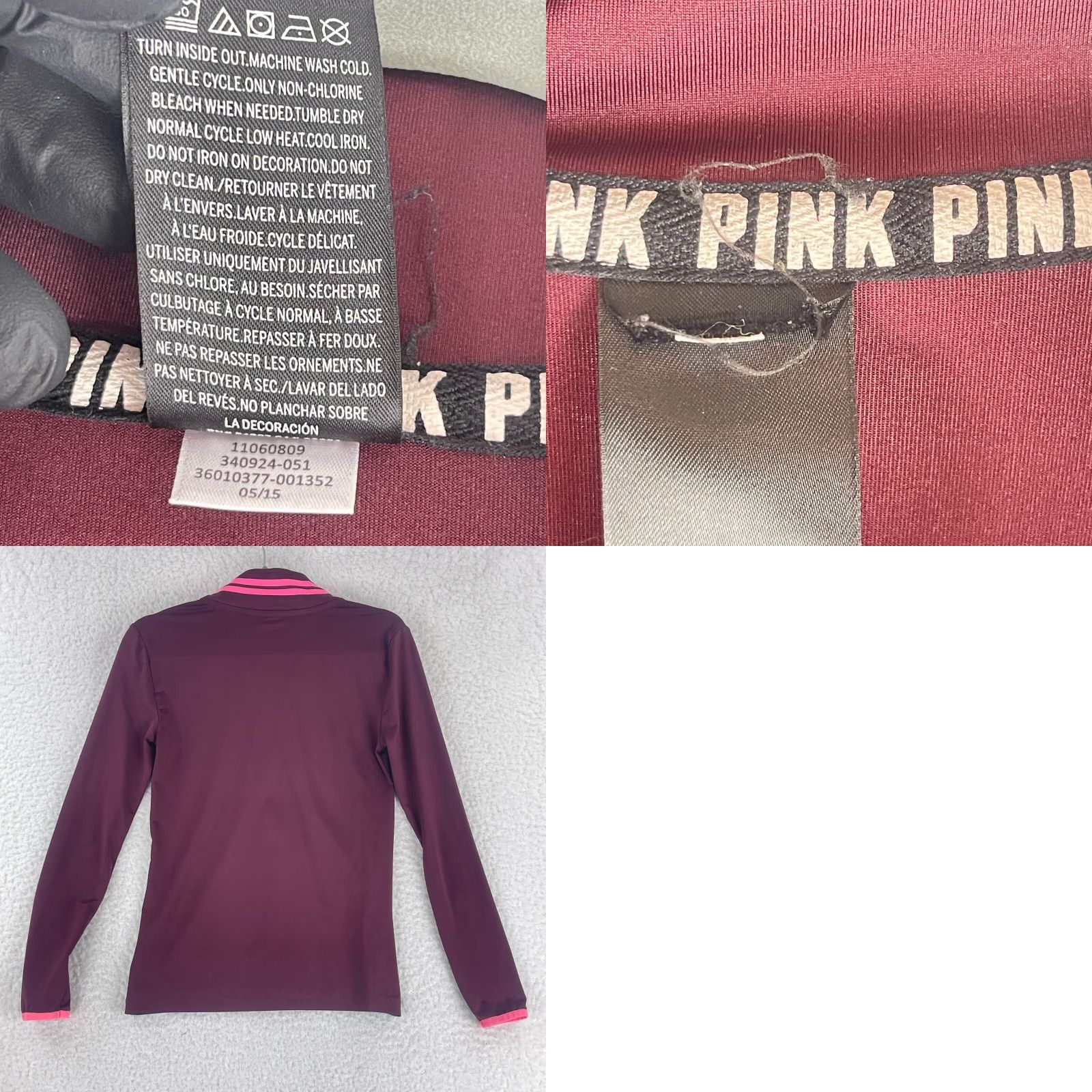 Victoria's Secret PINK Victoria's Secret Jacket Womens 1/2 Zip Long Sleeve Lightweight XS Purple Athleisure Logo 90s (if available) Womens Size XS / US 0-2 / IT 36-38 - 8 Thumbnail