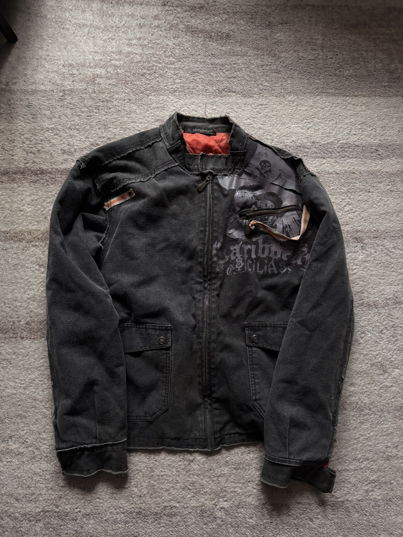 Vintage Vintage distressed jacket swag grunge y2k L trashed Size US L / EU 52-54 / 3 - 1 Thumbnail