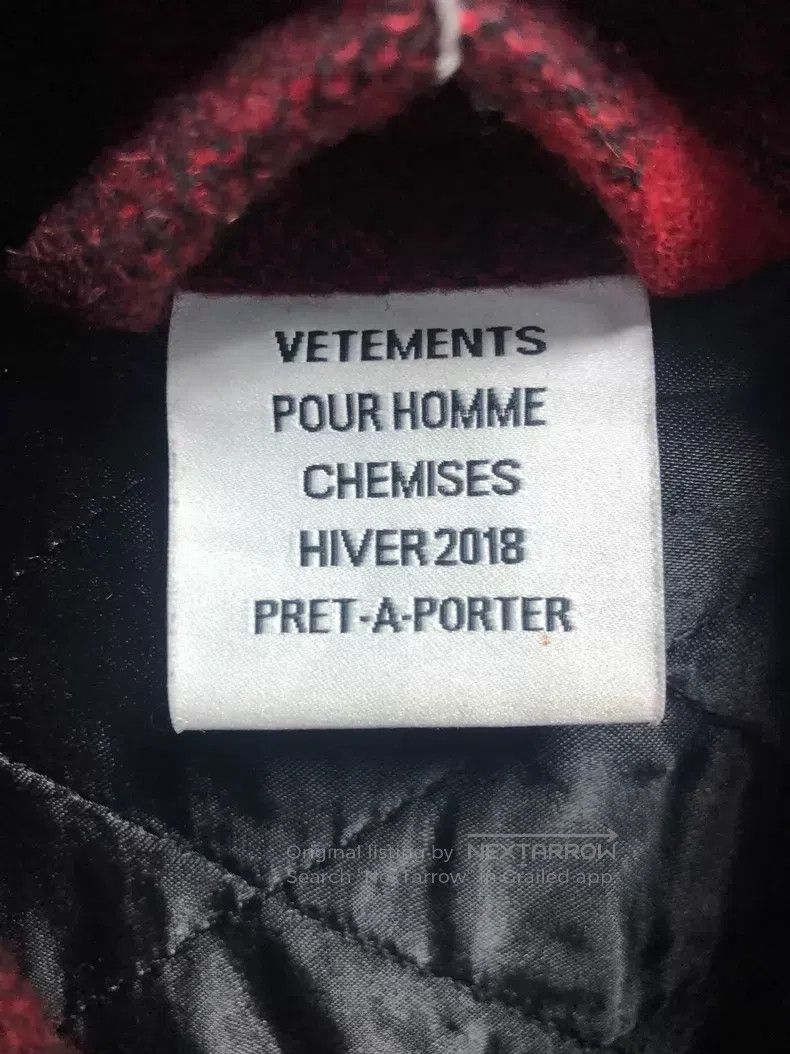 Vetements VETEMENTS Plaid print pointed collar single-breasted long- Size US S / EU 44-46 / 1 - 4 Thumbnail