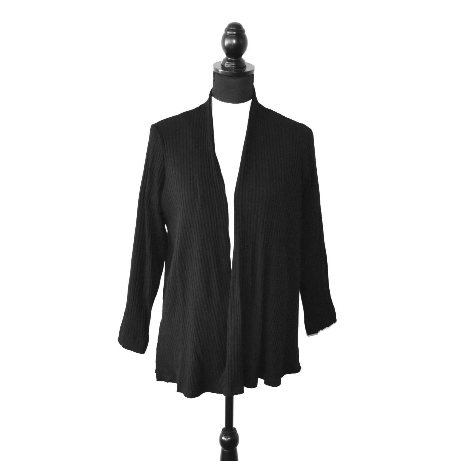 Eileen Fisher EILEEN FISHER Knit Tencel Petite Open Cardigan Sweater Sz PS Size S / US 4 / IT 40 - 1 Thumbnail