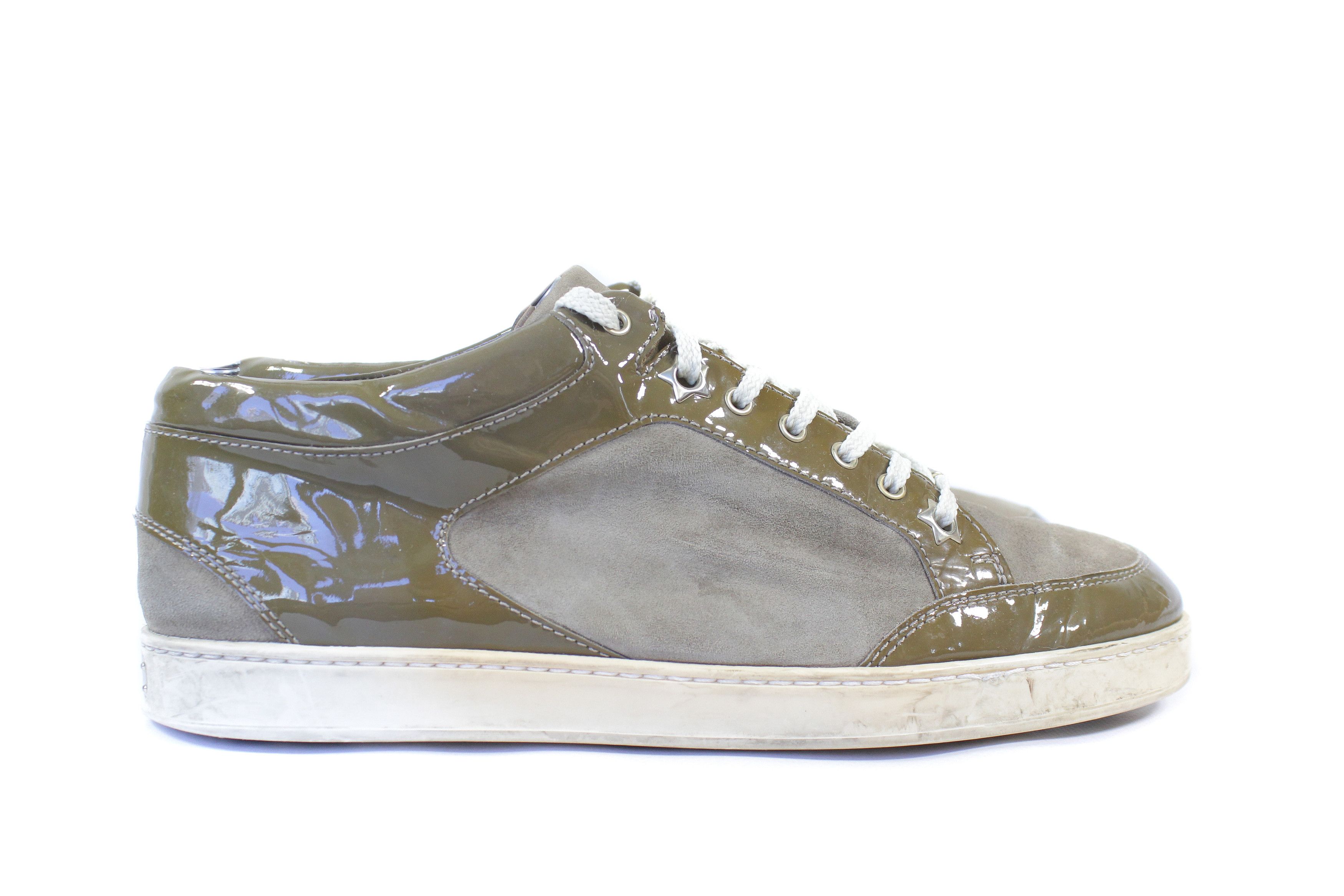 Jimmy Choo Patent Leather Suede Low Sneakers Size US 8.5 / IT 38.5 - 2 Thumbnail