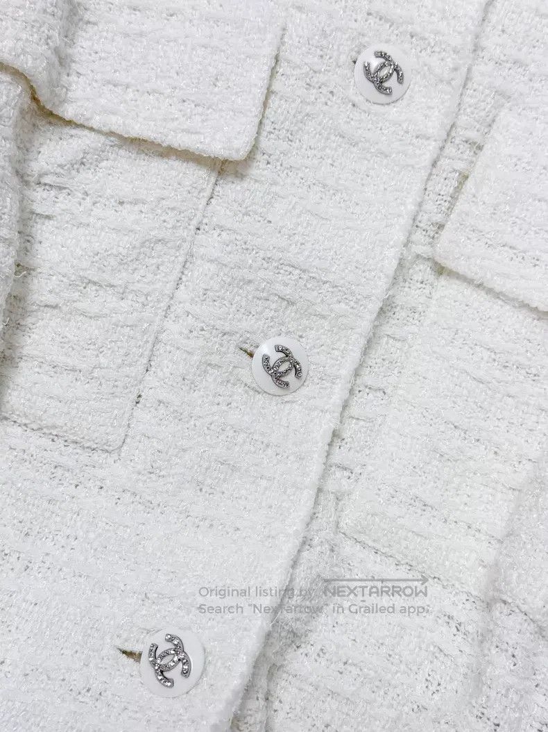 Chanel Chanel Tweed diamond buckle streamer dress jacket Size XS / US 0-2 / IT 36-38 - 4 Thumbnail