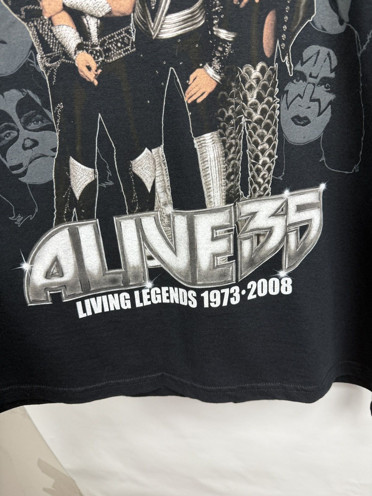 KISS 🇺🇸 Vintage Kiss Alive 35 World Tour 1973 2008 T-Shirt Retro Size US XL / EU 56 / 4 - 6 Thumbnail