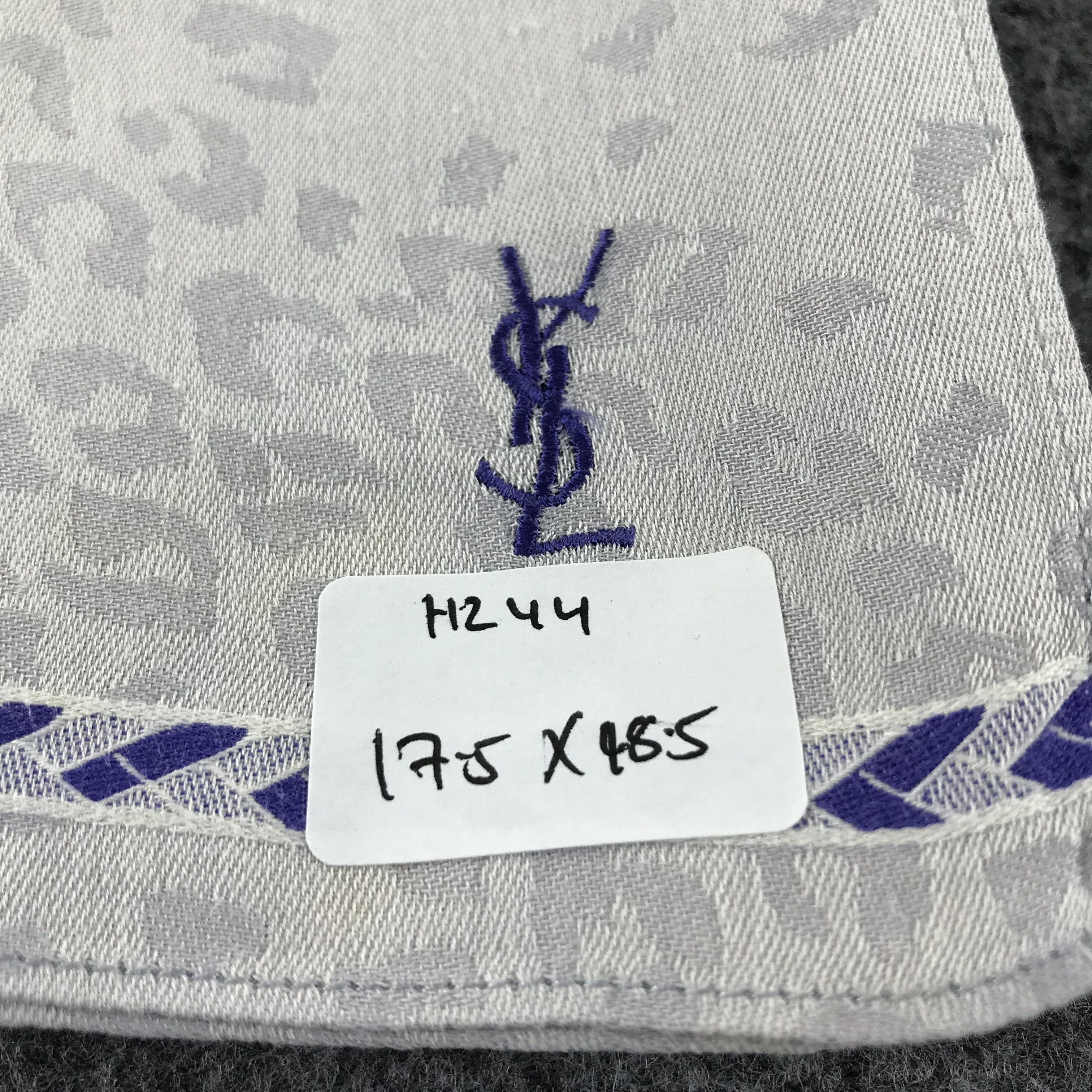 Vintage × Yves Saint Laurent YSL Cheetah Spots Handkerchief Neckerchief Bandana H244 Size ONE SIZE - 12 Thumbnail