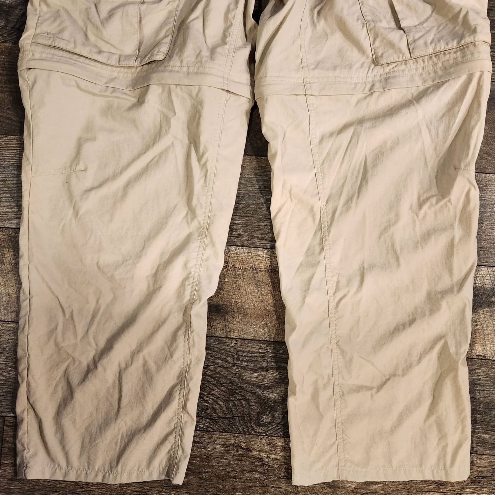 Vintage Columbia PFG Pants Mens XL Tan Fishing Hiking Convertible Omni Shade Cargo 40x30 Size US 40 / EU 56 - 2 Thumbnail