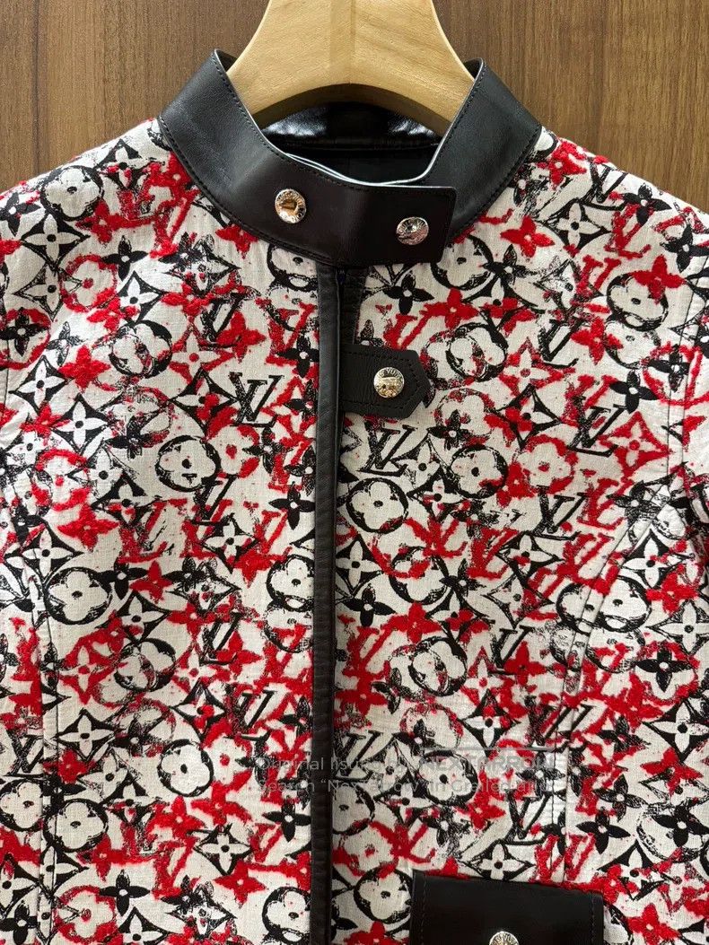 Louis Vuitton Louis Vuitton Red and white color-block jacket Size XS / US 0-2 / IT 36-38 - 3 Thumbnail