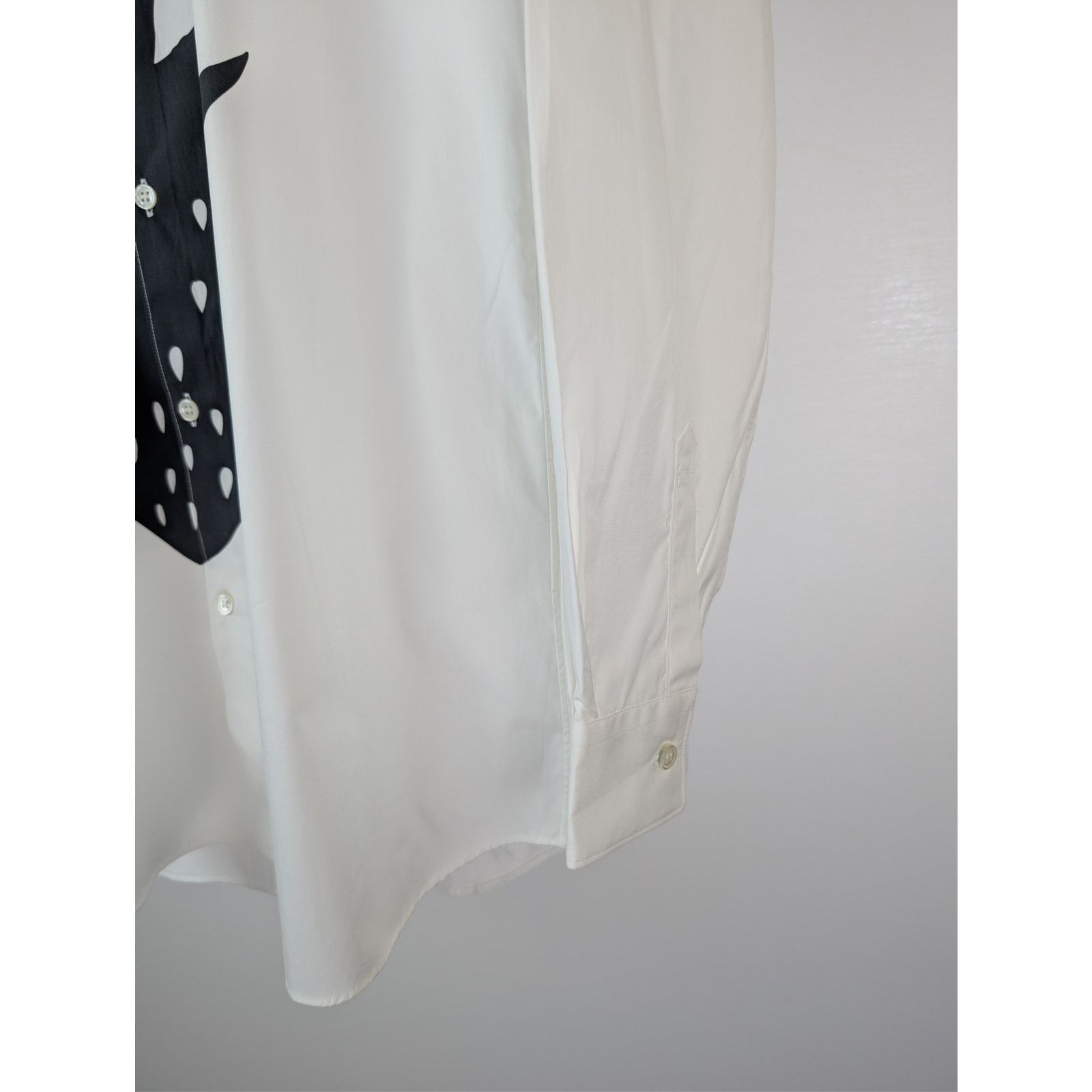 Comme des Garcons SHIRT o1rshd1 Fresh Graphic-Print Cotton Shirt in White / Black Size US XL / EU 56 / 4 - 6 Thumbnail