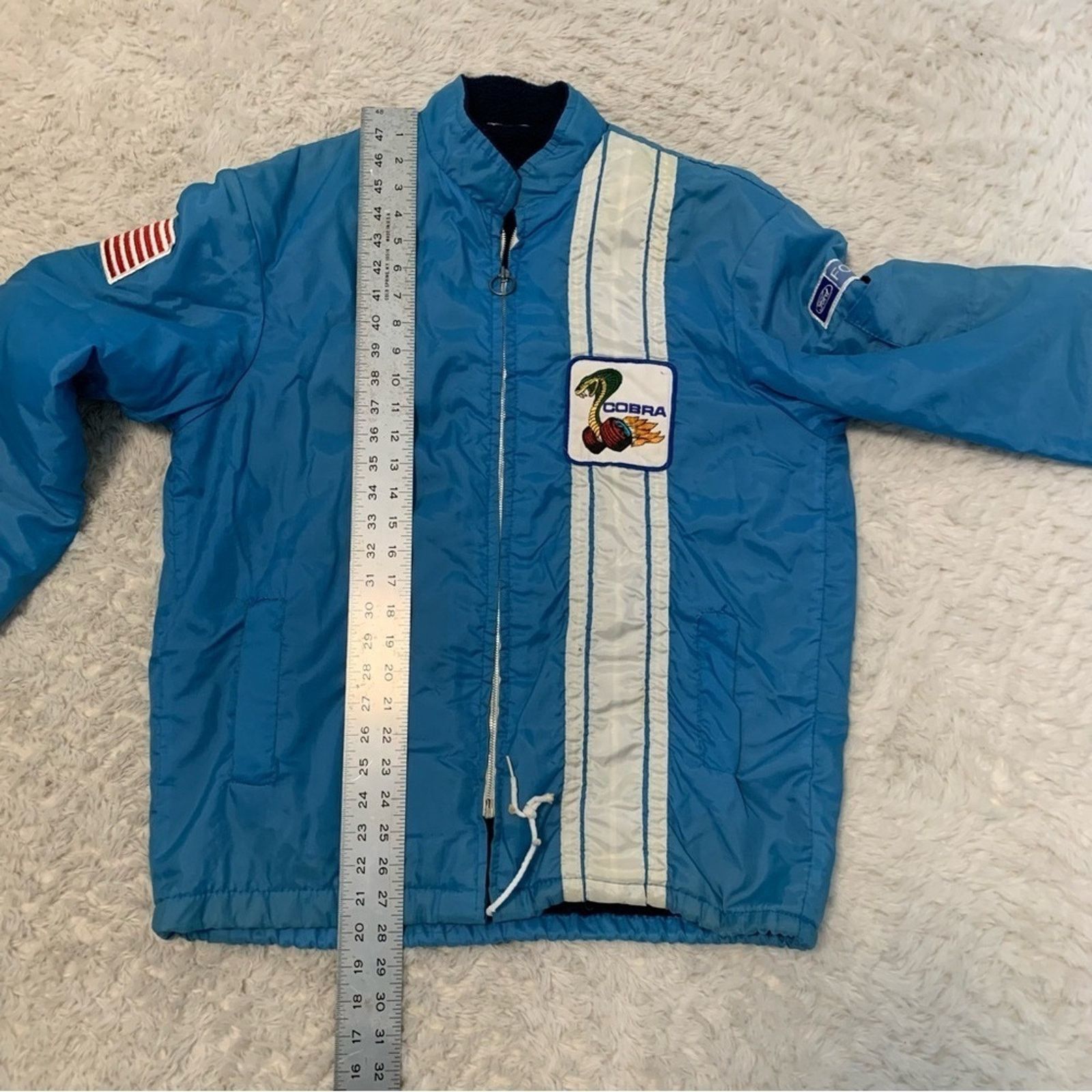 Other Indy 500 Cobra Jacket Blue White Racing Jacket Men’s Unisex Size US L / EU 52-54 / 3 - 8 Thumbnail