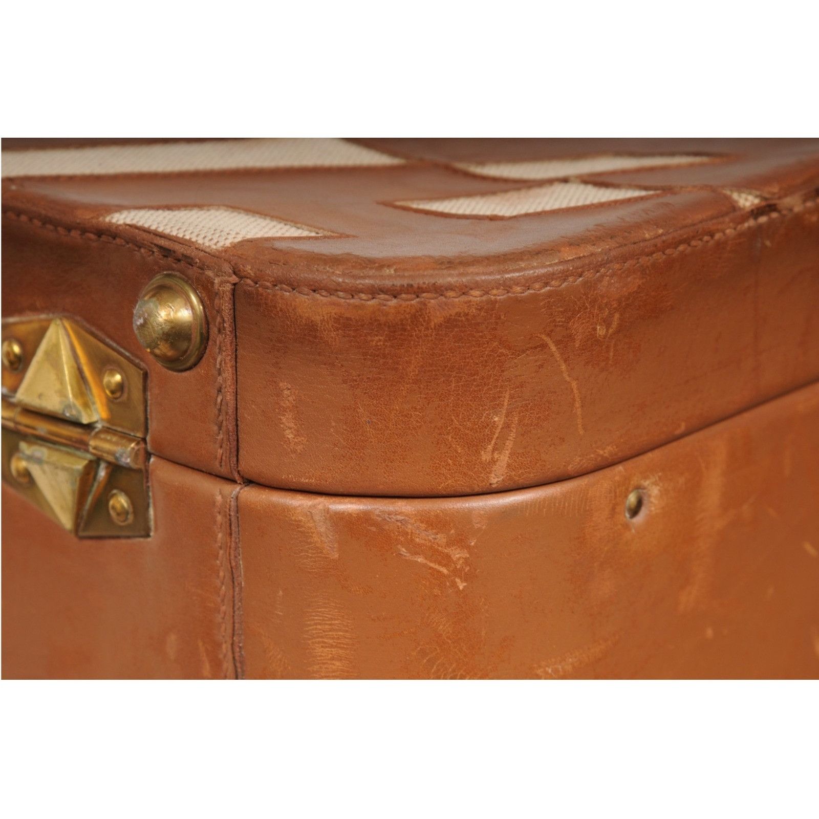 Hermes Vintage Ulysse Toile Baraenia Trunk Carry On Suitcase Size ONE SIZE - 13 Thumbnail