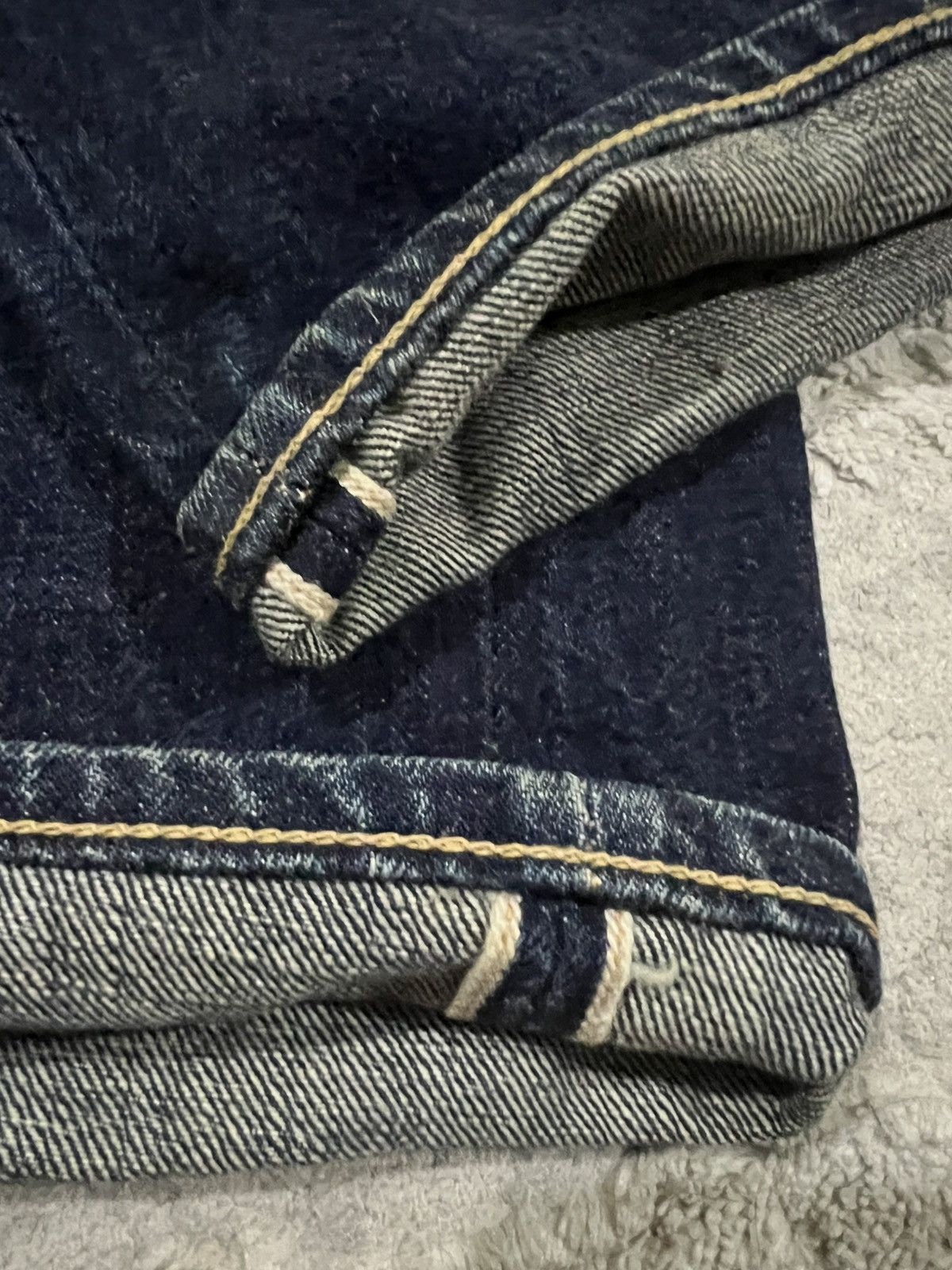 Denime Vintage Denime Orizzonti Leather Patch 14oz Selvaged Denim Size US 29 - 11 Thumbnail