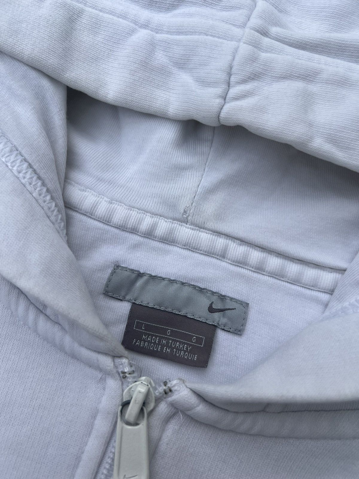 Nike × Vintage 90s Nike Retro Logo Vintage Y2K Oversized 1/4 Zip Hoodie Size US L / EU 52-54 / 3 - 6 Thumbnail