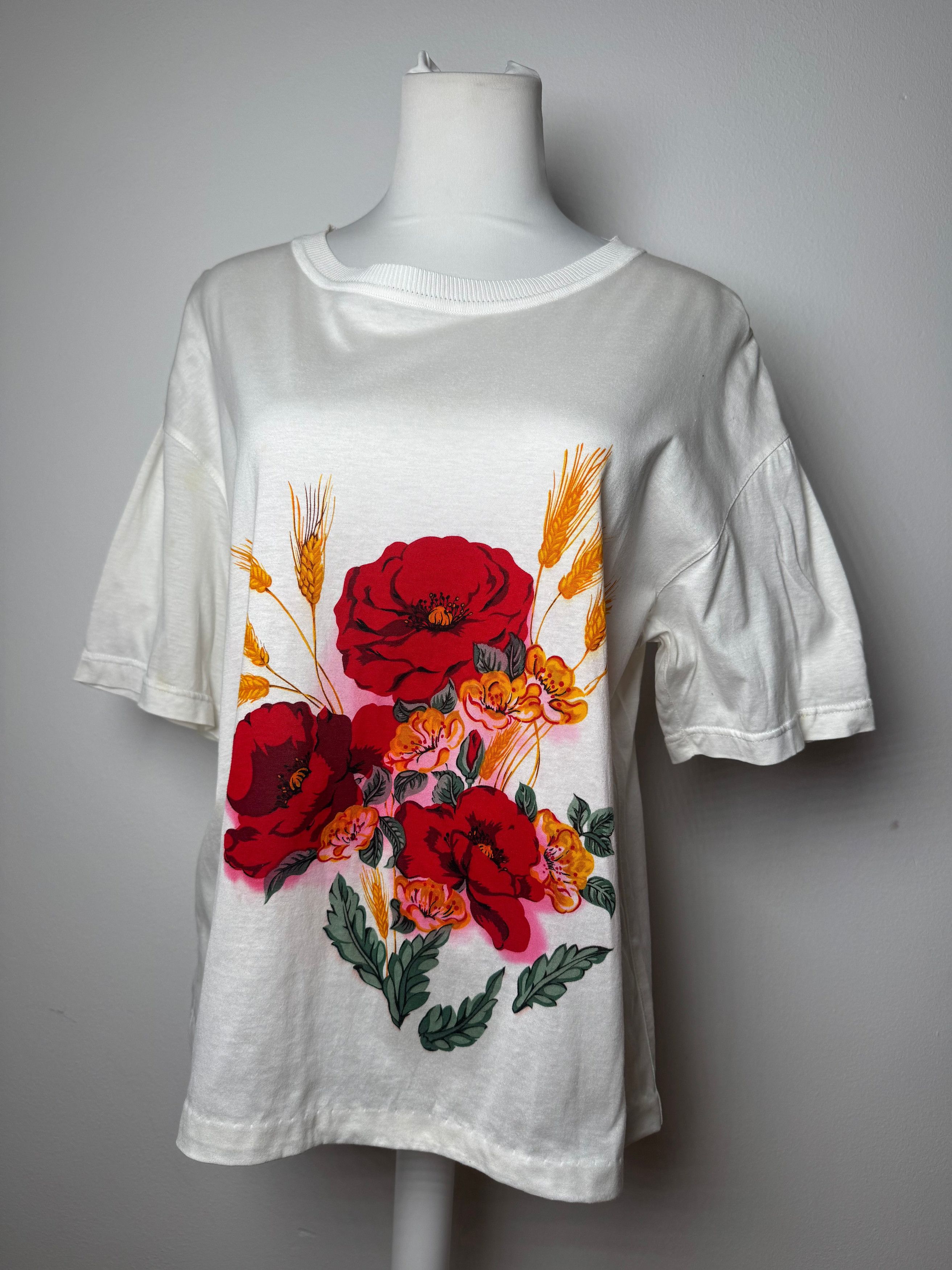 Dior Vintage Floral Women’s T-Shirt L Size L / US 10 / IT 46 - 1 Thumbnail