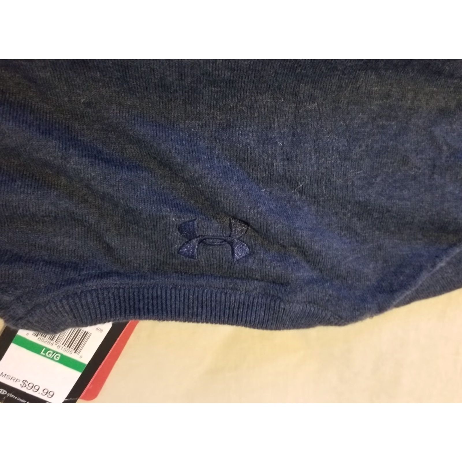 Under Armour Under Armour Mens Sweater L Navy Blue Crewneck Pullover Cotton Polyester Casual Winter Spring Fall Size US L / EU 52-54 / 3 - 7 Thumbnail