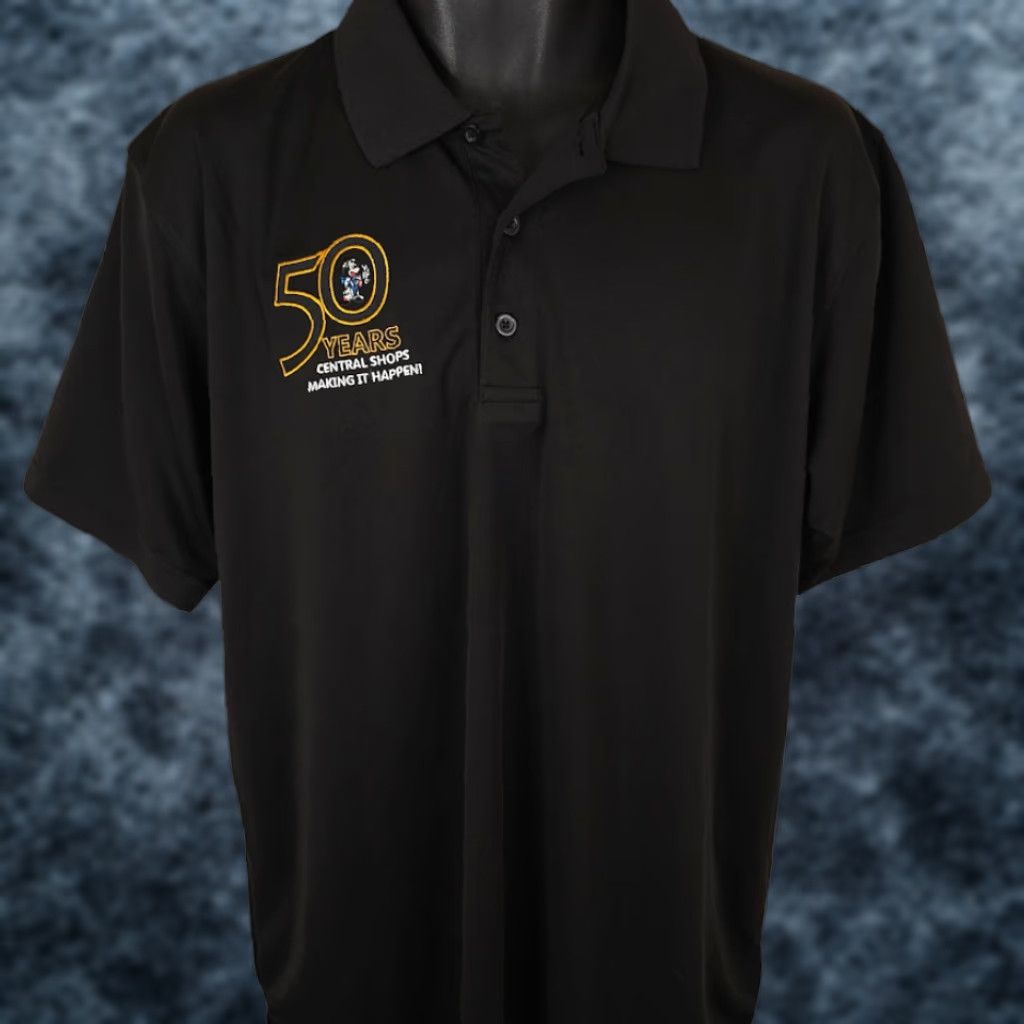 Disney Disney Polo Shirt Mens Size Large Black Central Shops Employee 50 Years Size US L / EU 52-54 / 3 - 1 Thumbnail