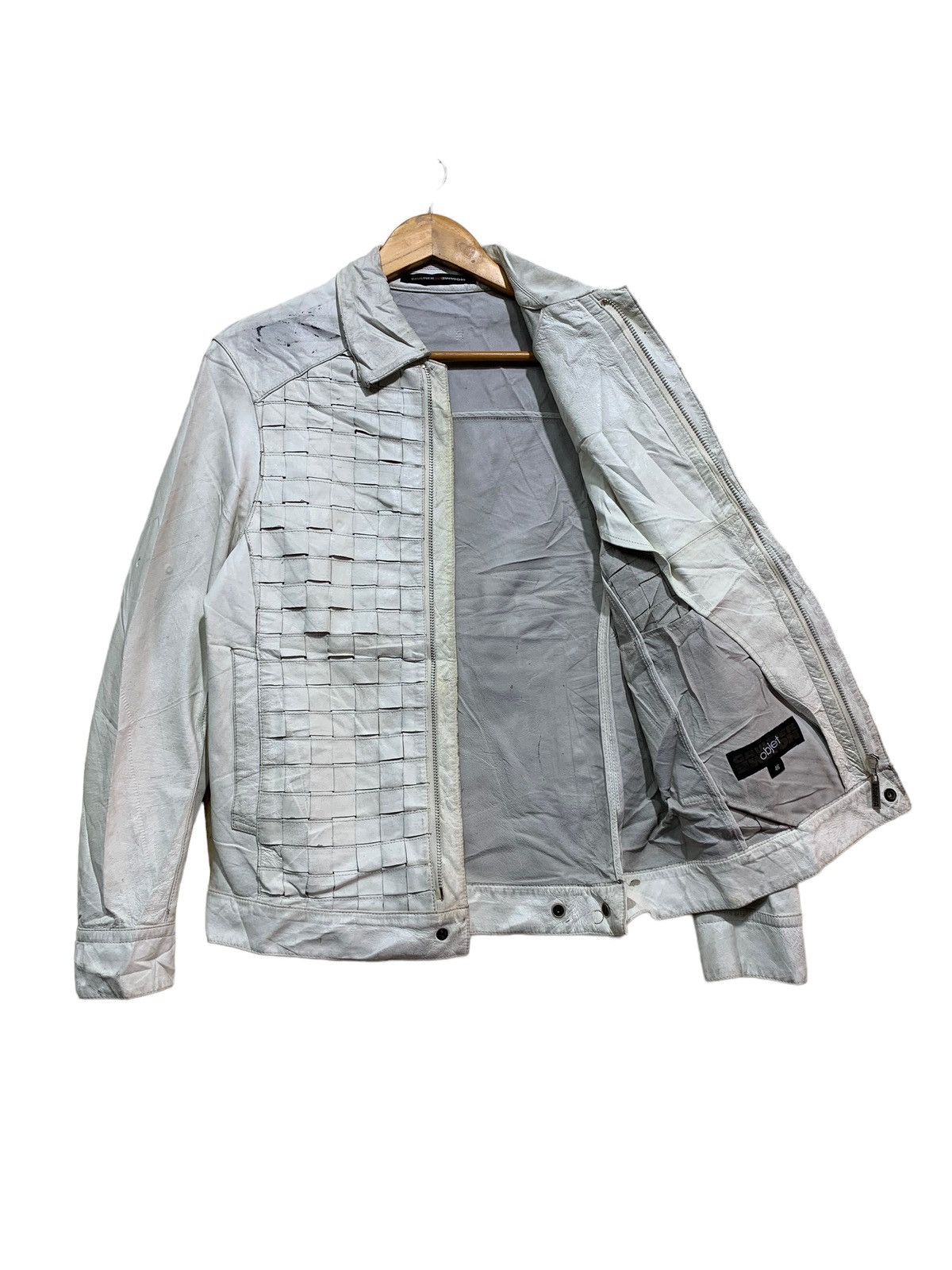 Jean Paul Gaultier 🔥JPG HOMME WOVEN LEATHER JACKETS Size US M / EU 48-50 / 2 - 2 Thumbnail