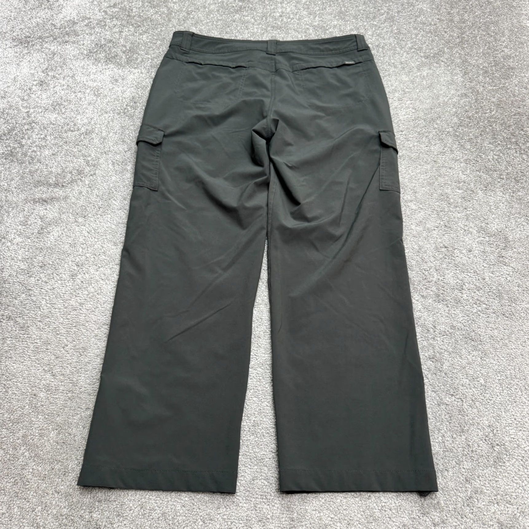 Eddie Bauer VINTAGE Eddie Bauer Cargo Outdoor Pants Womens 12 Dark Gray Straight Leg Roll Hem Hiking Size 40" / US 18 - 2 Thumbnail