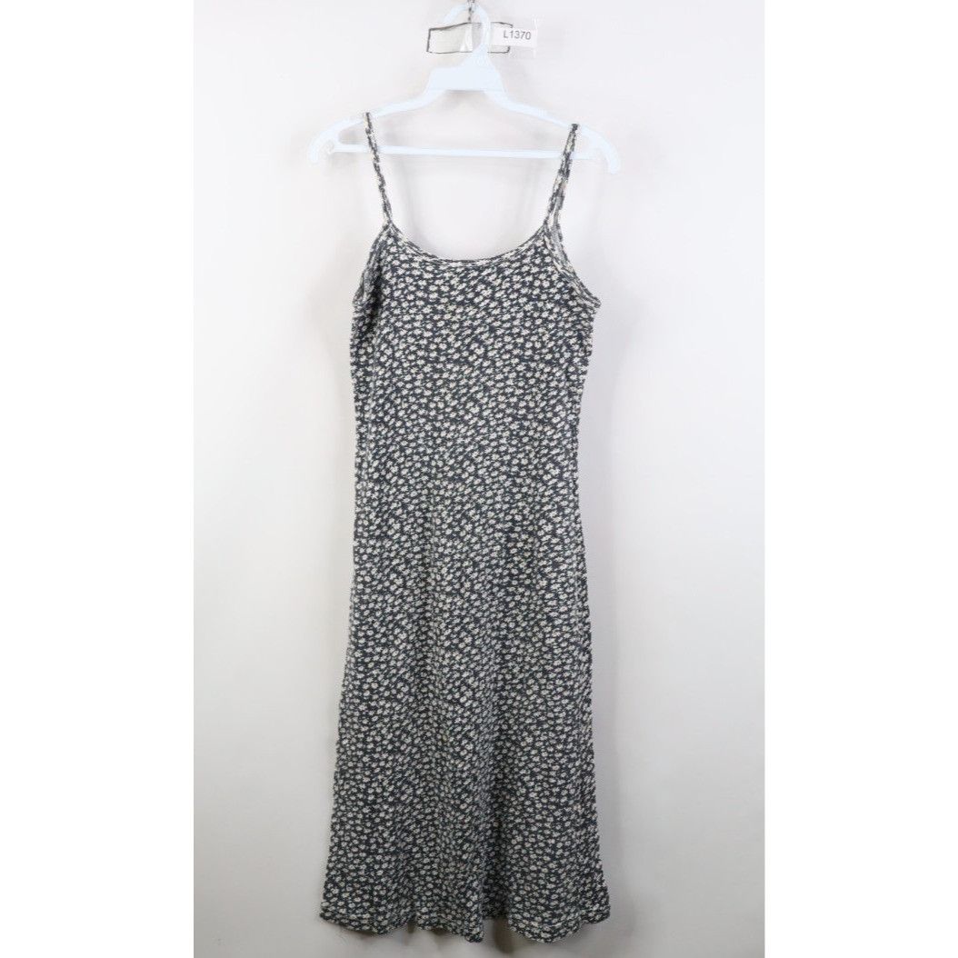 Vintage Vintage 90s Y2K Babydoll Flower Ribbed Knit Dress Size S / US 4 / IT 40 - 1 Thumbnail