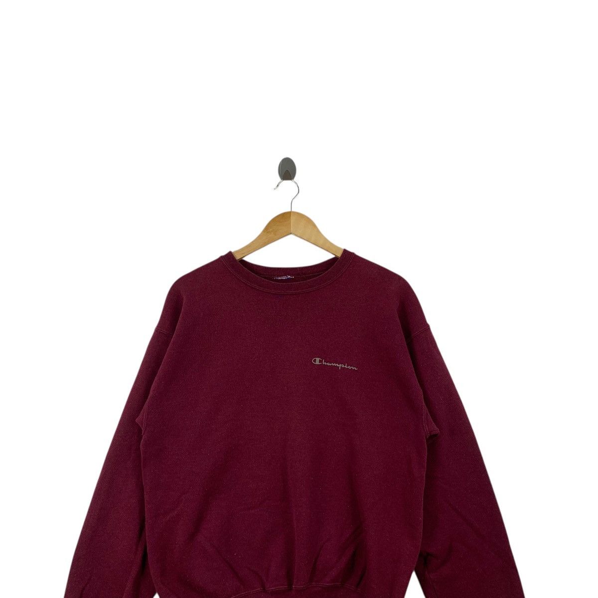 Champion Vintage 90’ CHAMPION REVERSE WEAVE Script Logo Sweatshirt Size M / US 6-8 / IT 42-44 - 2 Thumbnail