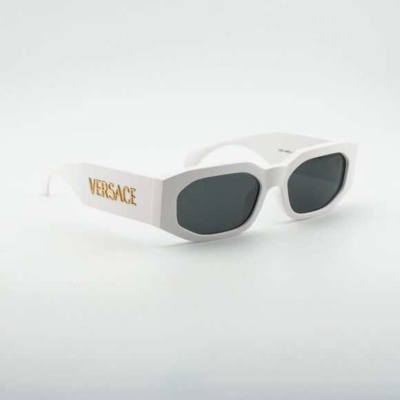 Versace Versace VE4489U 314/87 Sunglasses White Rectangle Frame Size ONE SIZE - 7 Thumbnail