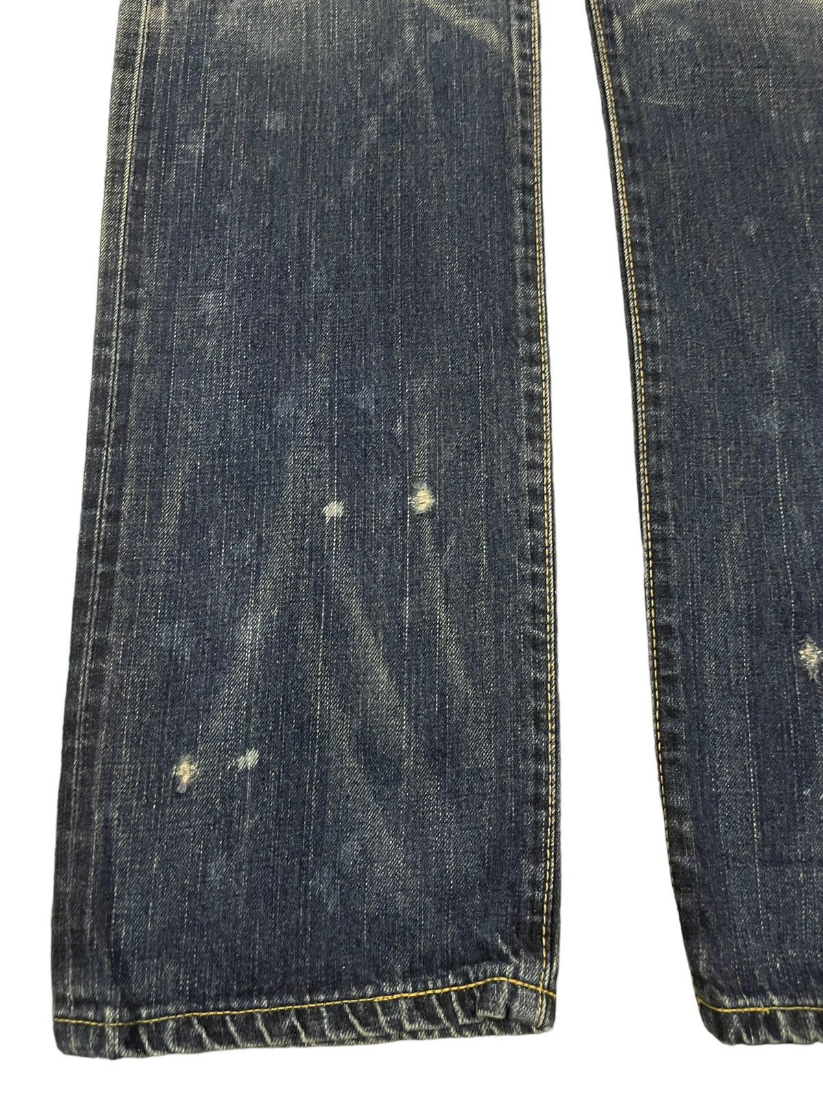 Edwin Vintage 90s Edwin 505 Selvedge Blue Wash Distressed Jeans Size US 32 / EU 48 - 6 Thumbnail