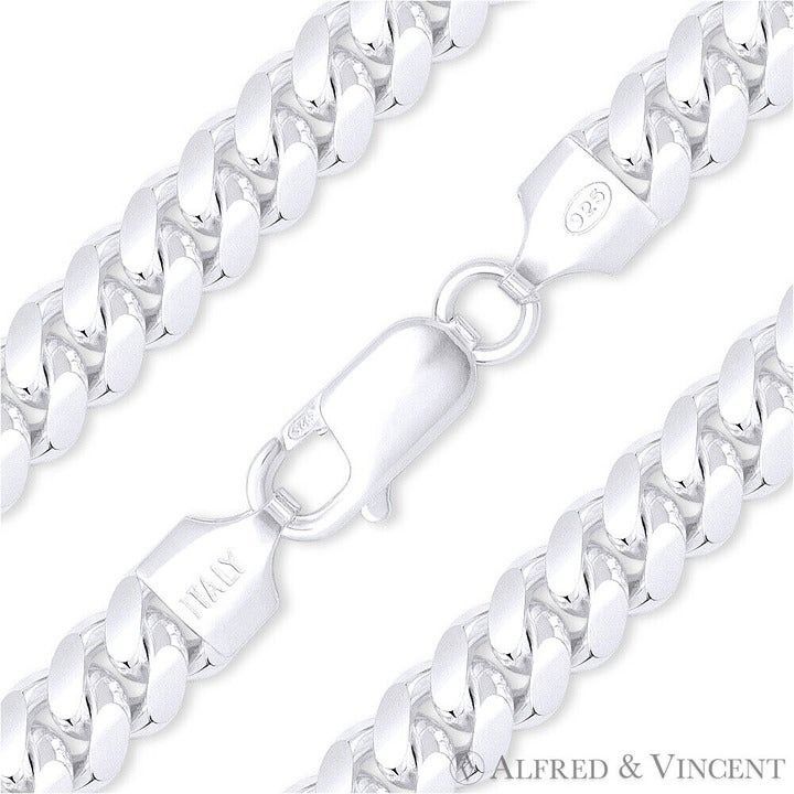 Other 8mm Miami Cuban / Curb Link Italian Chain Bracelet Size ONE SIZE - 1 Preview