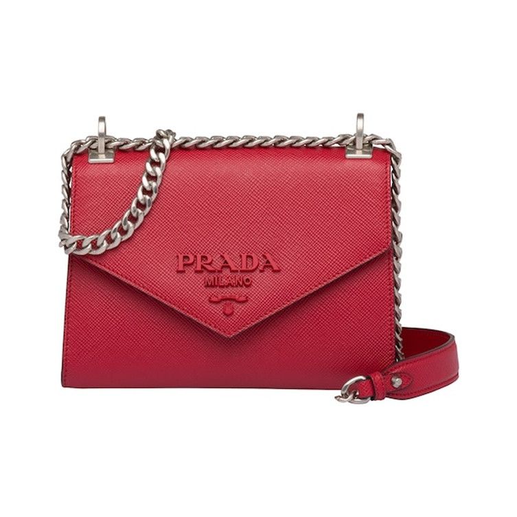 Prada Prada Saffiano Leather Chain Shoulder Bag Size ONE SIZE - 1 Thumbnail