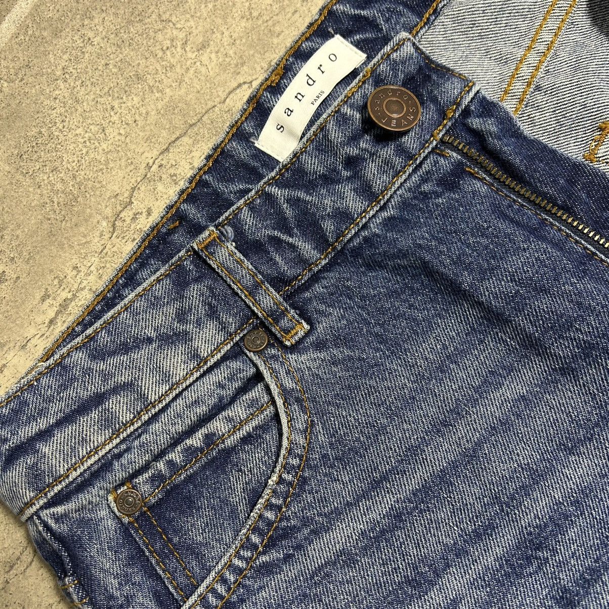 Sandro Sandro Paris Distressed Flared Denim Pants Size US 29 - 5 Thumbnail