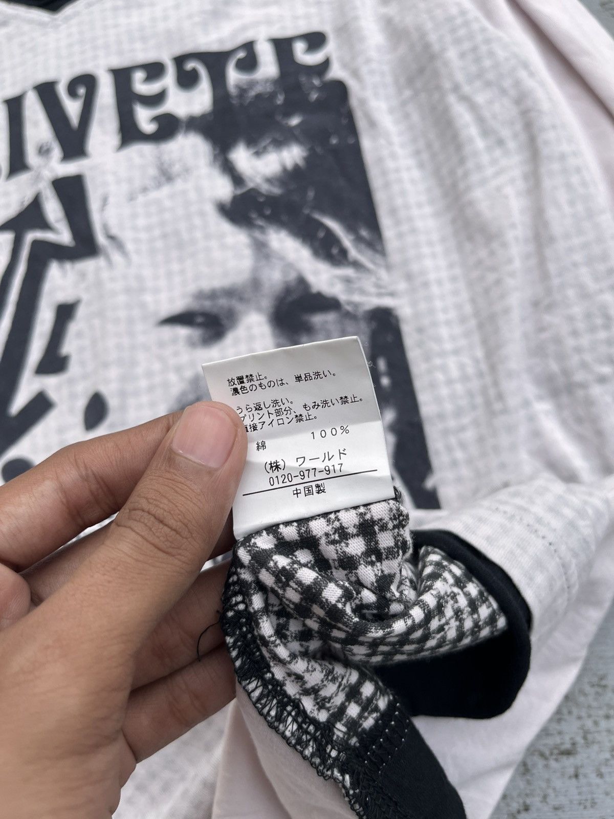 20471120 × Hysteric Glamour × Japanese Brand JAPANESE TKMIXPICE POEM GOTHIC LONGLSEVEE Y2K PUNK Size US S / EU 44-46 / 1 - 6 Thumbnail