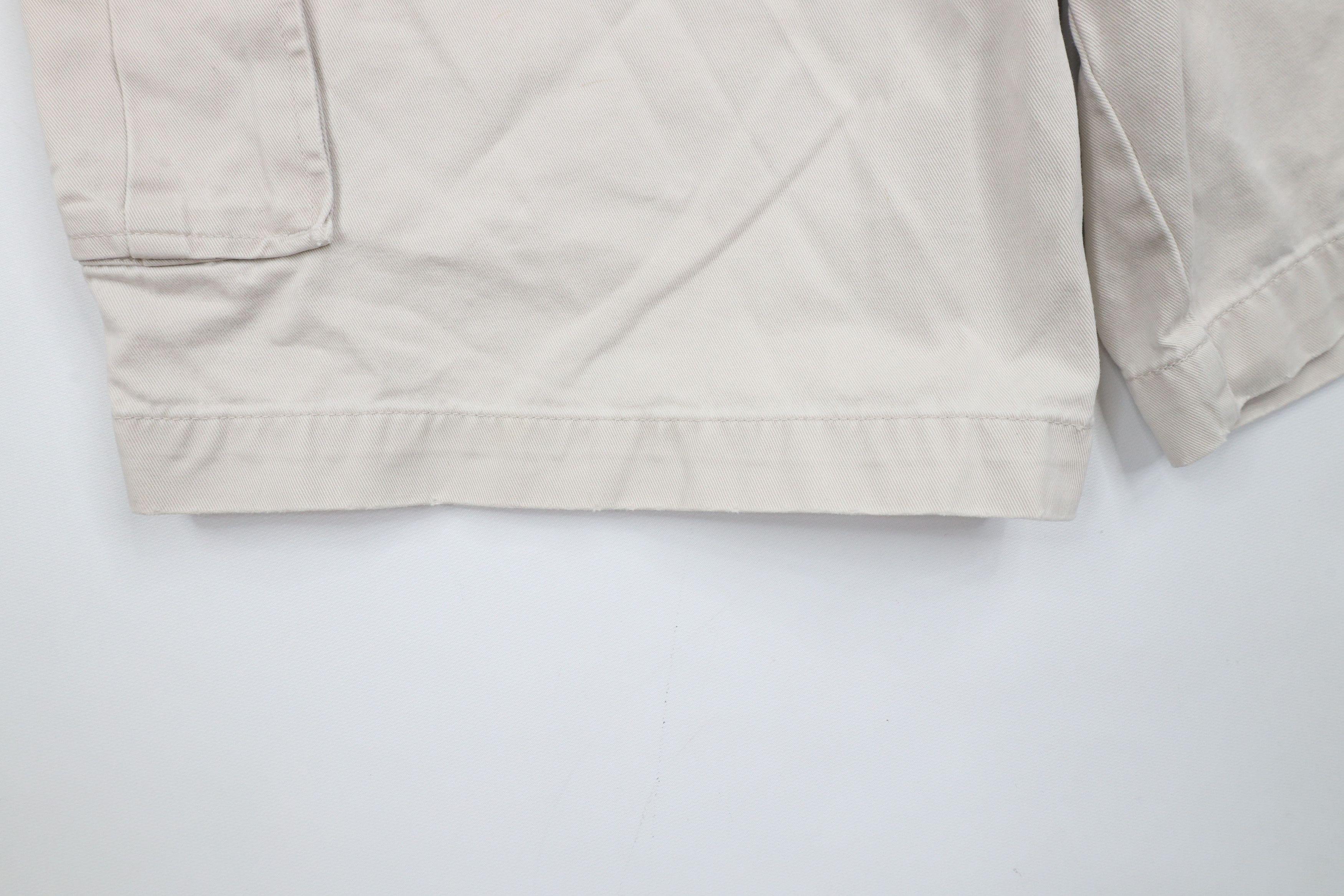 Abercrombie & Fitch × Vintage Vintage Abercrombie & Fitch Heavyweight Cargo Shorts Beige Size US 36 / EU 52 - 6 Thumbnail