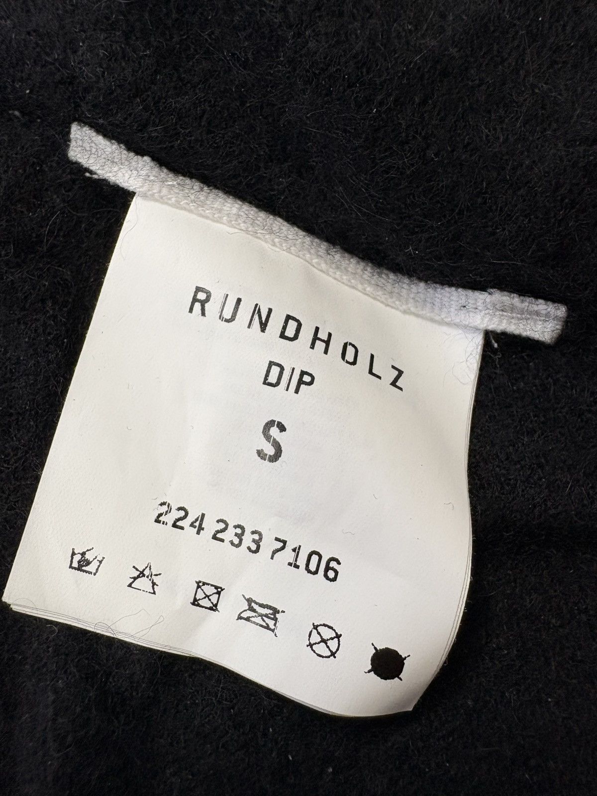 Rundholz Rundholz Dip Black Hooded Wool Blend Distressed Cardigan Size S / US 4 / IT 40 - 15 Thumbnail