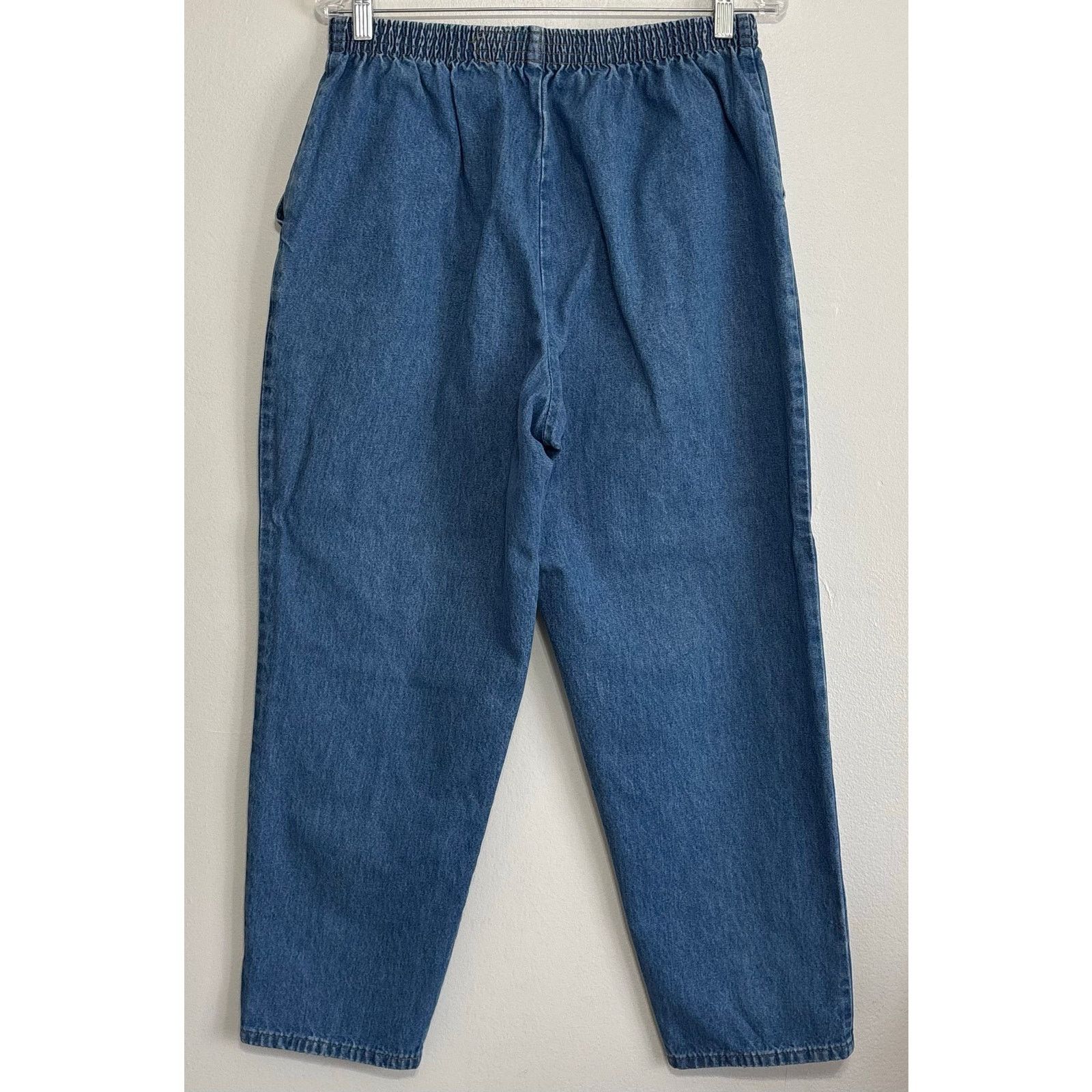 Other Vintage Brittania Blue Denim Pull-On Jeans Elastic Waist 16P Size 28" / US 6 / IT 42 - 2 Thumbnail