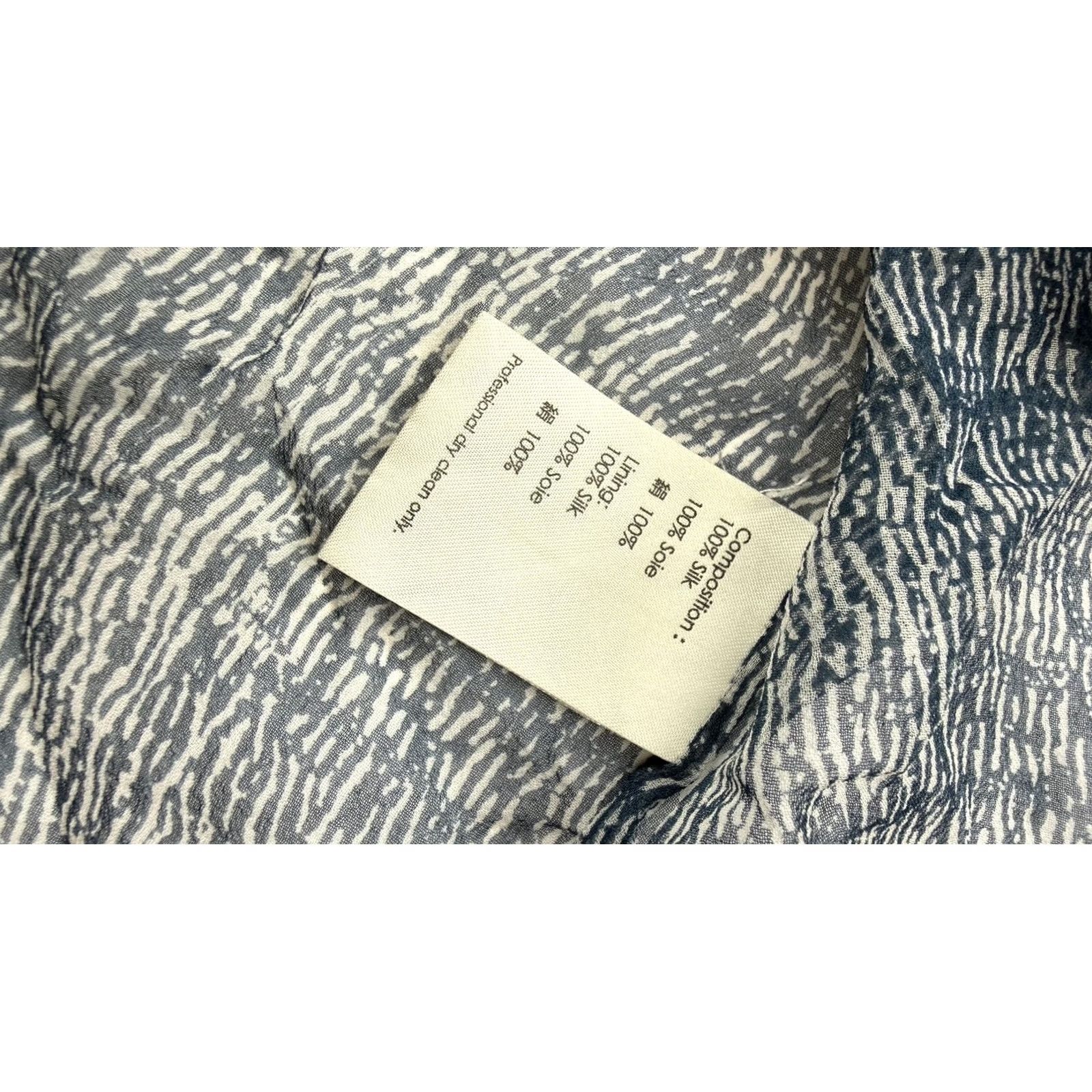 3.1 Phillip Lim 3.1 Phillip Lim Dress Womens 0 Blue White Print Silk Sleeveless Overlay Size XS / US 0-2 / IT 36-38 - 5 Thumbnail