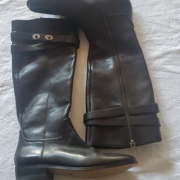 Coach Coach Linette Black Leather Tall Sz 9 Boots Size US 9 / IT 39 - 2 Thumbnail