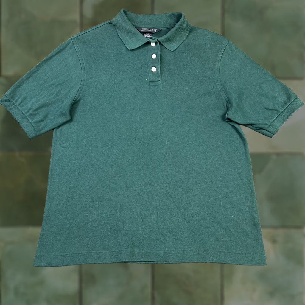 Lands' End VINTAGE Lands' End Polo Shirt Women's M Short Sleeve Green USA Polo Shirt Size M / US 6-8 / IT 42-44 - 1 Thumbnail