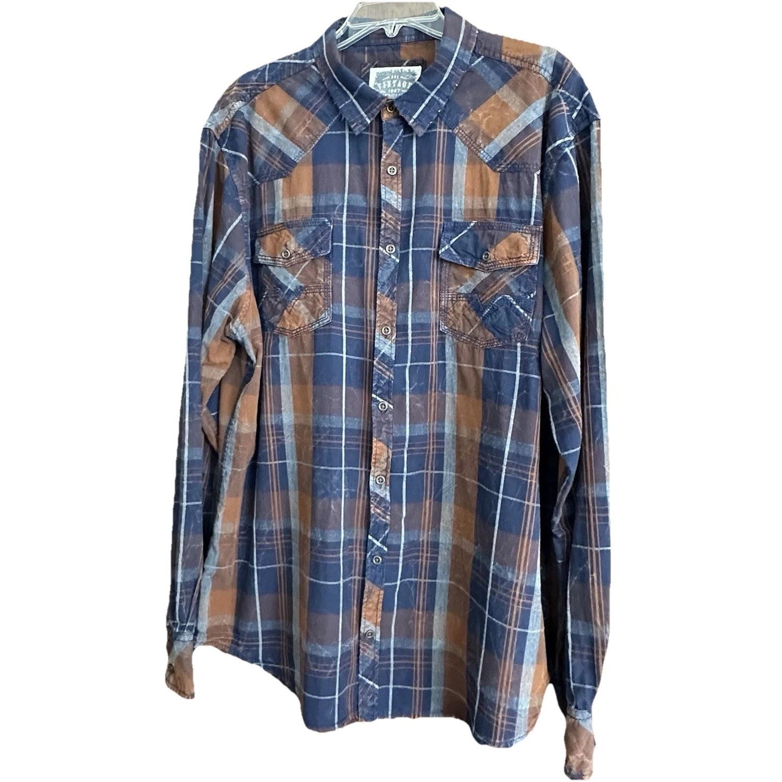 BKE BKE Vintage 67 Men’s XL Athletic Fit Western Button Up EUC Size US XL / EU 56 / 4 - 2 Thumbnail