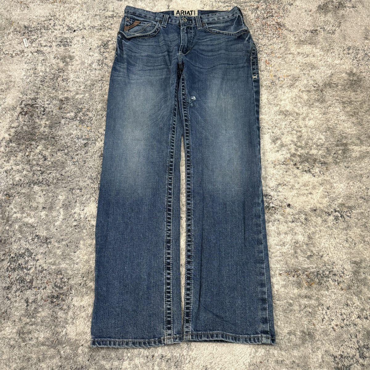 Ariat × JNCO × Vintage Essential Vintage y2k Ariat wide leg boot cut cybergoth jean Size US 32 / EU 48 - 2 Thumbnail