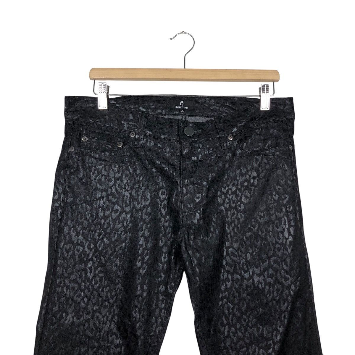 Japanese Brand 📌Vintage Biker Pants Polkadot Design Black Varia Size US 32 / EU 48 - 4 Thumbnail