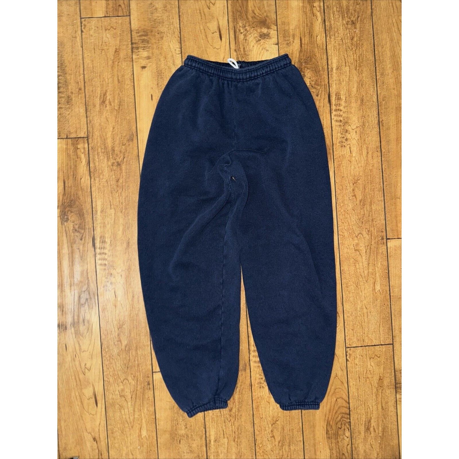 Hanes × Russell Athletic Hanes Made In USA Sweatpants 28x29 S Navy Blue No Pockets Size US 28 / EU 44 - 2 Thumbnail