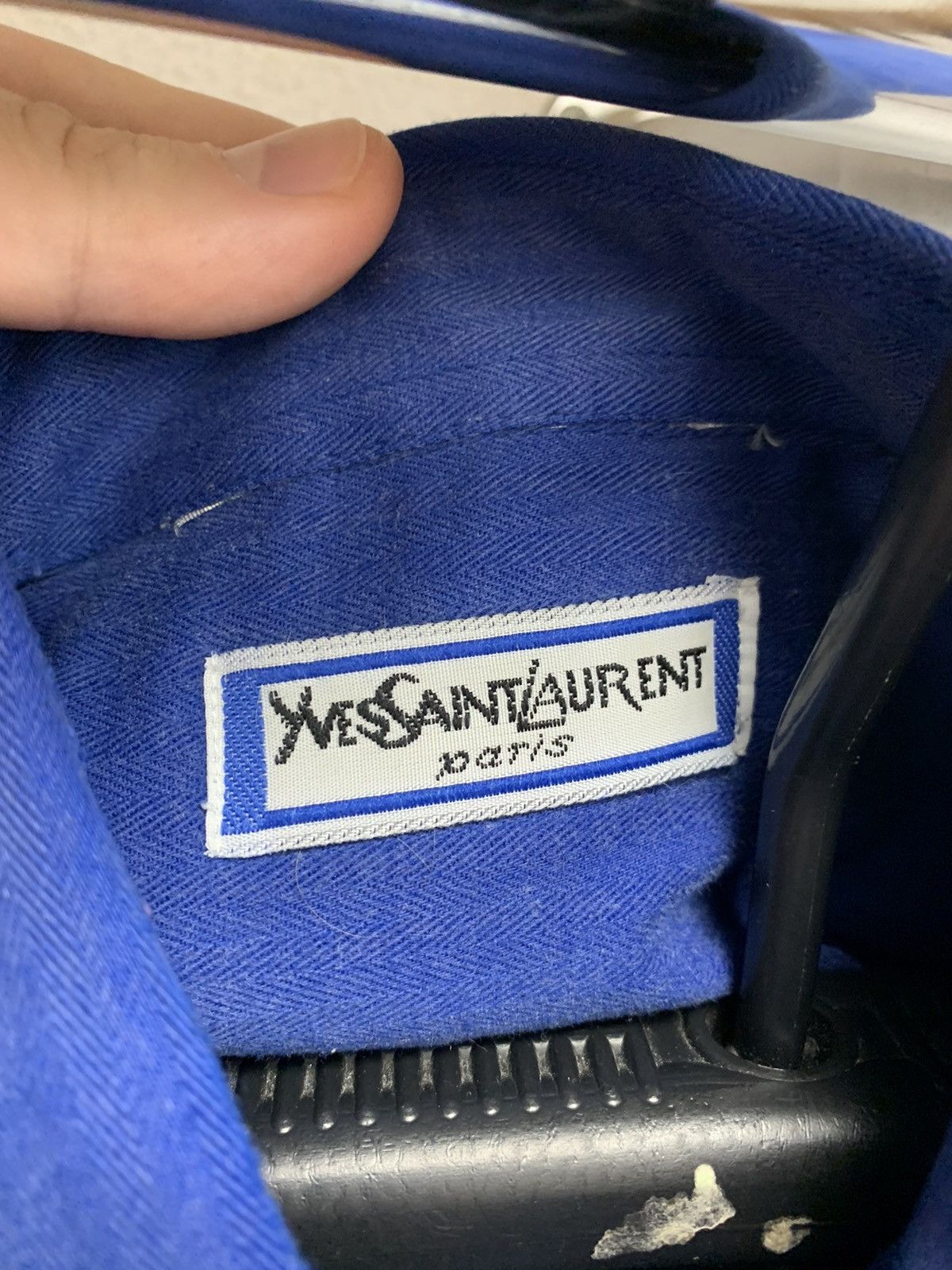 Yves Saint Laurent Yves Saint Laurent YSL Vintage overshirt shirt denim M-L sz Size US M / EU 48-50 / 2 - 6 Thumbnail