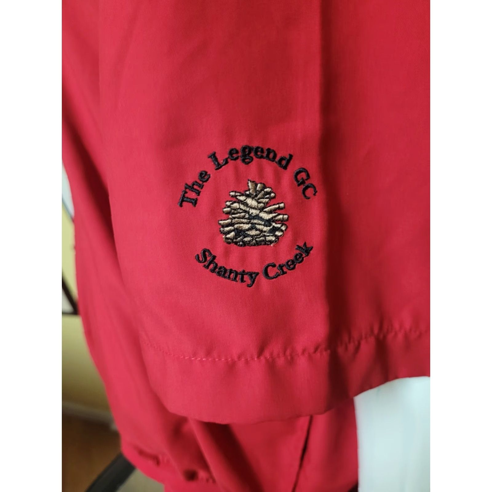 Vintage Legend Golf Course Shanty Creek Short Sleeve Pullover Windbreaker Shirt Large Size US L / EU 52-54 / 3 - 2 Thumbnail