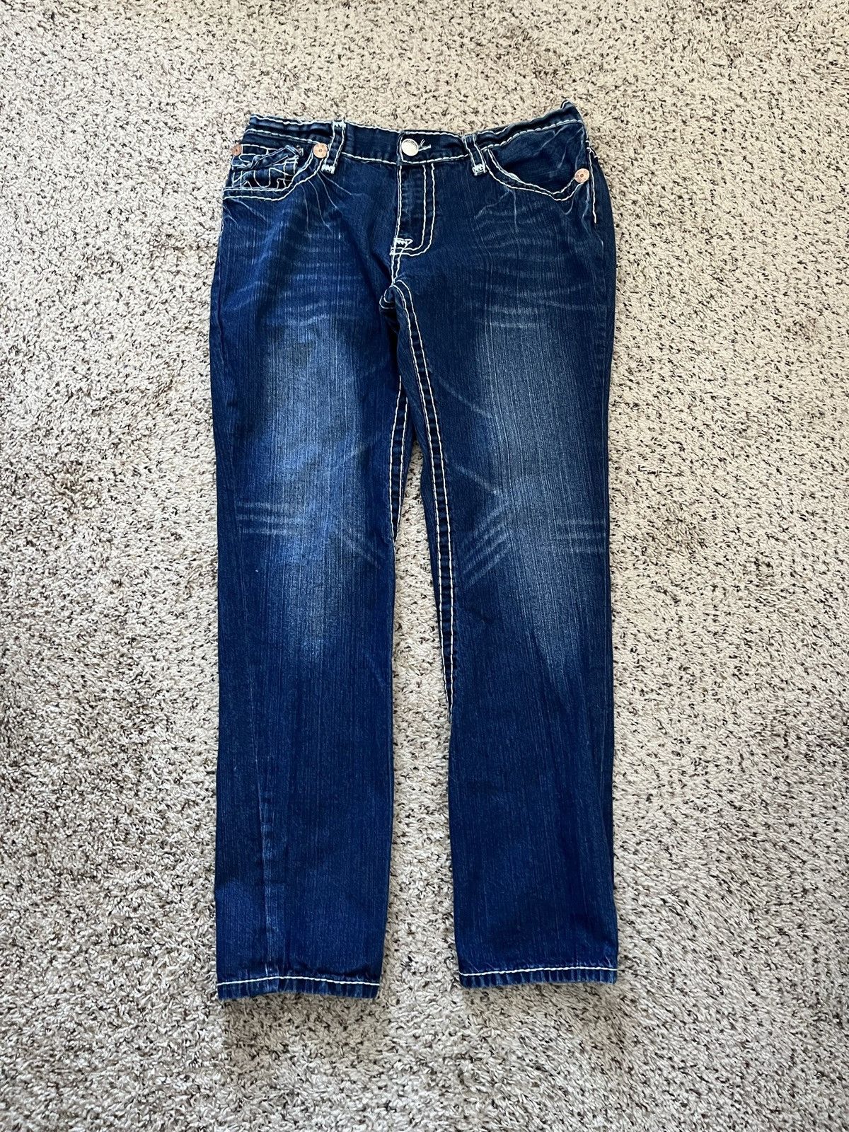 True Religion Vintage True Religion Contrast Stitching Denim Jeans Size US 36 / EU 52 - 2 Thumbnail