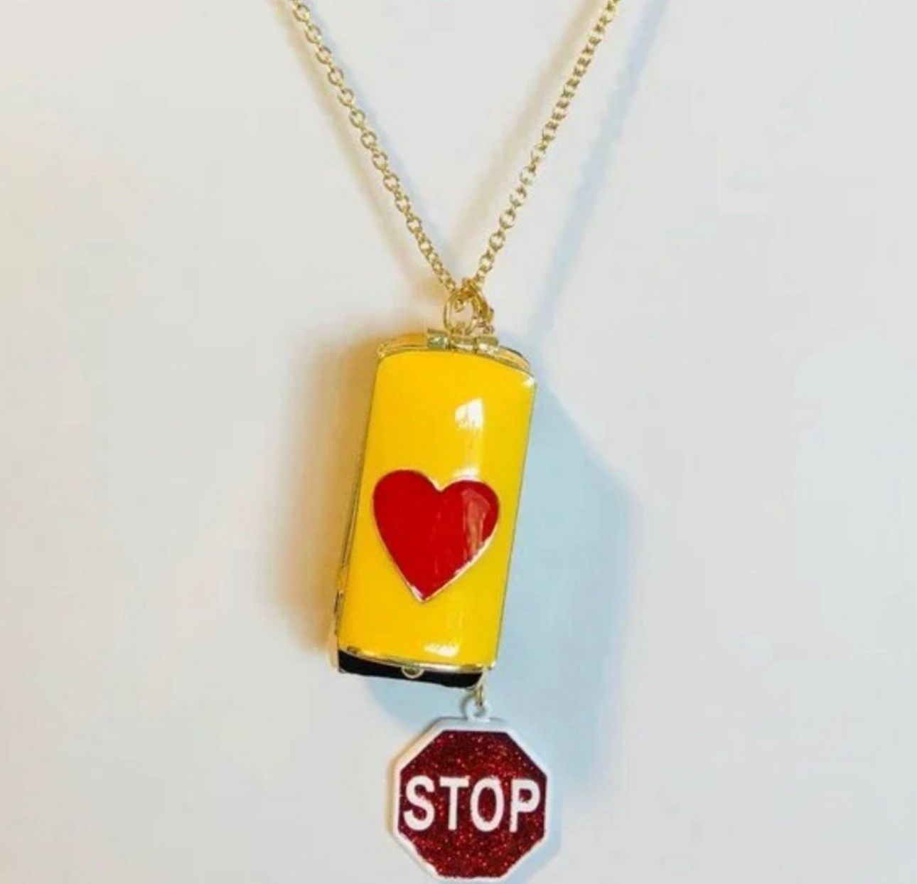 Betsey Johnson Betsey Johnson BACK TO SCHOOL Bus Heart Locket Necklace Size ONE SIZE - 7 Thumbnail