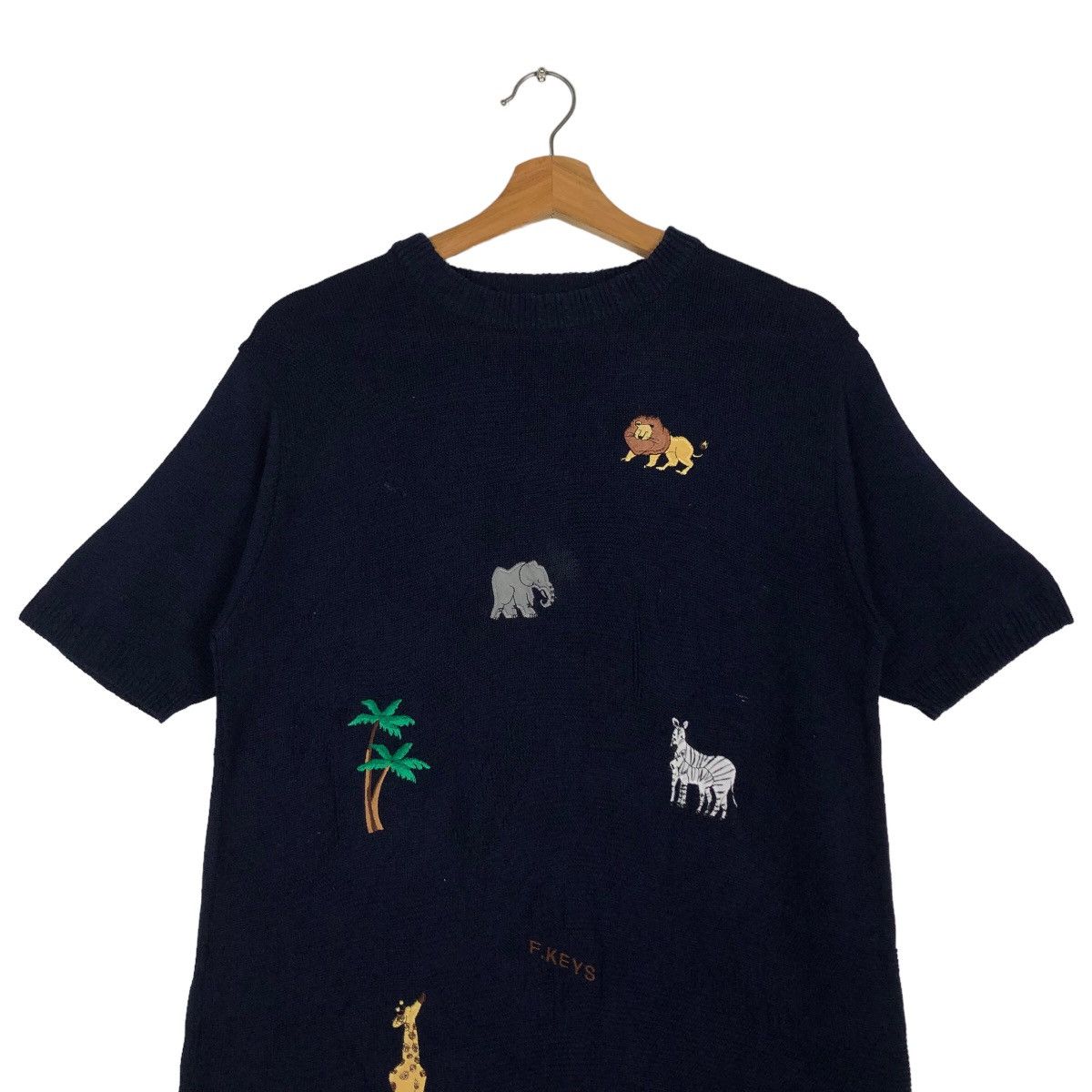 Japanese Brand 90’s Vintage Knit Sweatshirt FloridaKeys Issey Miyake Japan Size US M / EU 48-50 / 2 - 2 Thumbnail
