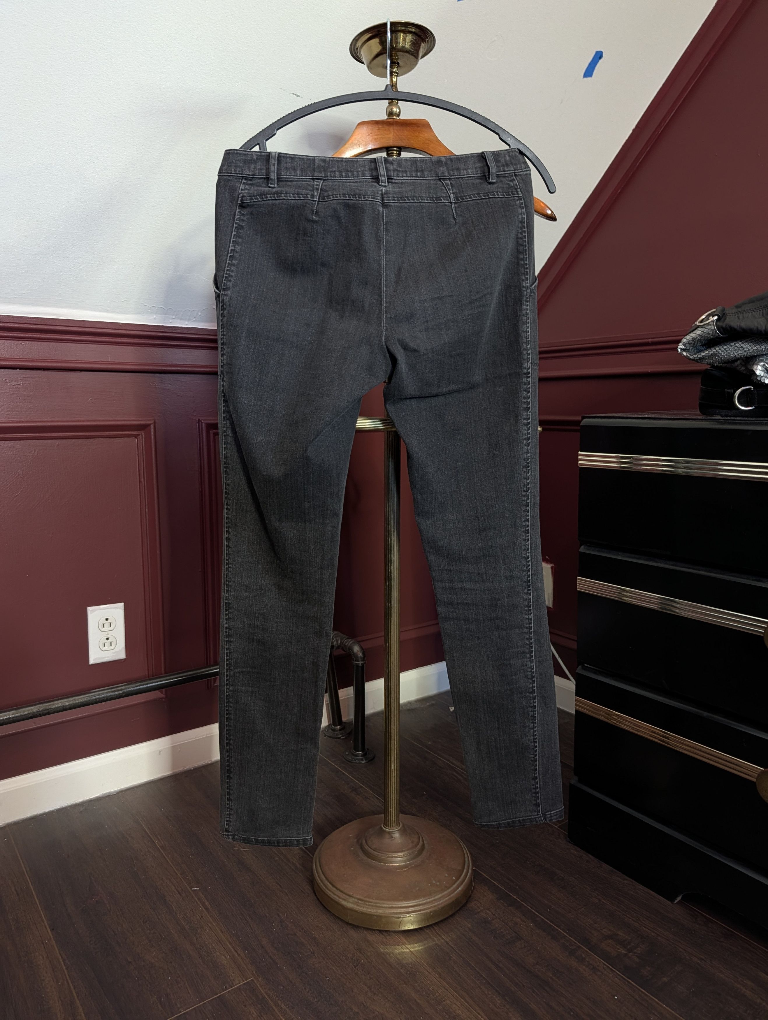 The Row Visible zipper zigzag stitch flare zip ankle denim jeans Size 28" / US 6 / IT 42 - 9 Thumbnail
