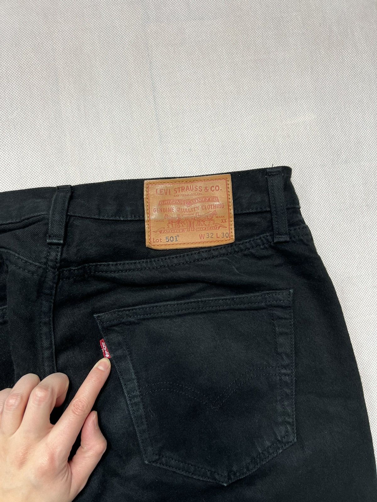 Levi's × Levi's Vintage Clothing Pants Levi’s 501 czarne new collection 32/30 Size US 32 / EU 48 - 3 Thumbnail