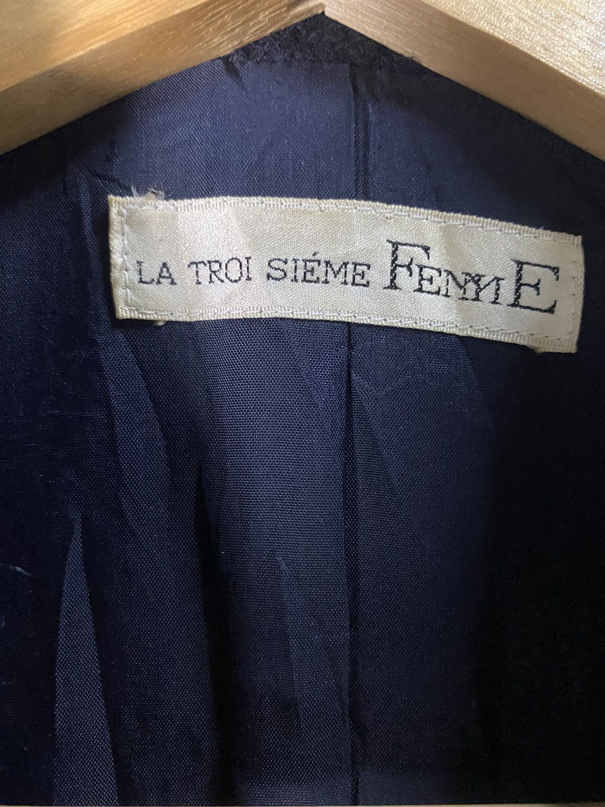 Japanese Brand La Troi Sieme Femme Wool Cashmere Blazer Size 40L - 9 Thumbnail