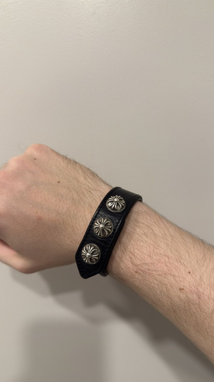 Chrome Hearts Chrome Hearts 3 Button Leather Snap Bracelet Size ONE SIZE - 2 Thumbnail