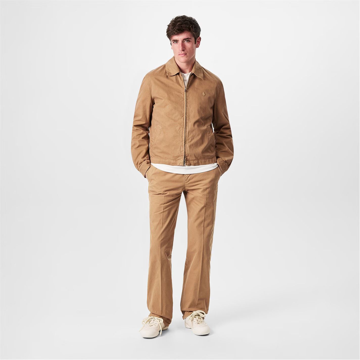 Alexander McQueen o1g2r1mq0326 Alex Embroidered Zipped Jacket in Sand Size US M / EU 48-50 / 2 - 6 Thumbnail