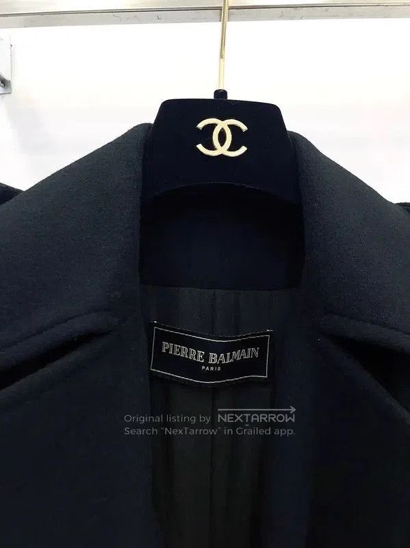 Balmain Balmain Women's Wool Black Coat . Size S / US 4 / IT 40 - 2 Thumbnail